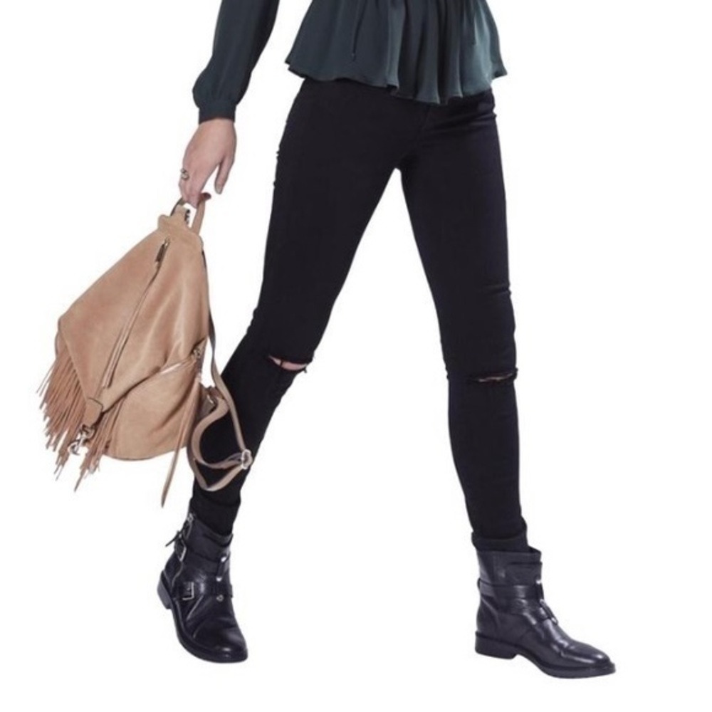 Rebecca Minkoff Thompson 9” distressed Jeans